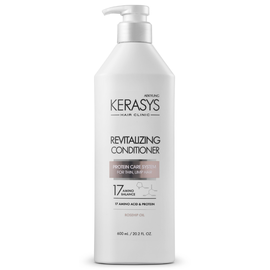 DẦU XẢ CAO CẤP HÀN QUỐC KERASYS REVITALIZING ( Chiết xuất dầu Nụ Tầm Xuân- Tăng cường độ đàn hồi, làm phồng cho tóc mỏng xẹp)