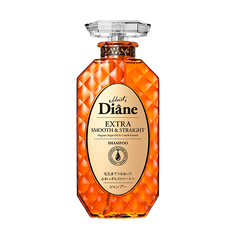 DẦU GỘI VÀO NẾP THẲNG MƯỢT MOIST DIANE EXTRA SMOOTH & STRAIGHT (Dùng cho tóc quăn, không vào nếp, khô xơ chẻ ngọn)