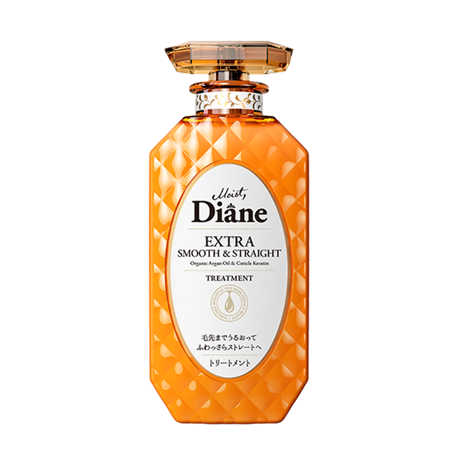 DẦU XẢ VÀO NẾP THẲNG MƯỢT MOIST DIANE EXTRA SMOOTH & STRAIGHT (Dùng cho tóc quăn, không vào nếp, khô xơ chẻ ngọn)