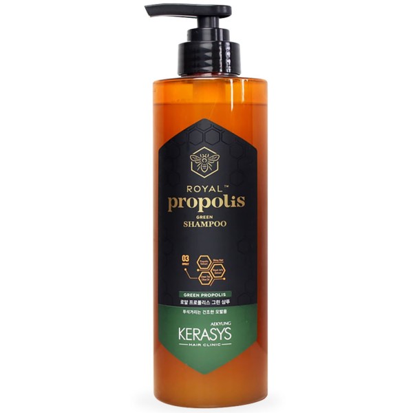  DẦU GỘI KEO ONG HÀN QUỐC AEKYUNG KERASYS ROYAL PROPOLIS GREEN (Ngăn ngừa rụng tóc - Dưỡng ẩm chuyên sâu cho tóc khô xơ) 