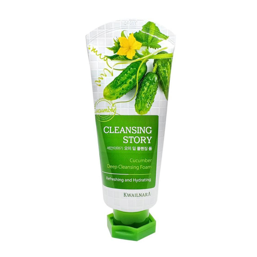 SRM KWAILNARA CUCUMBER DEEP CLEANSING FOAM (Tinh chất dưa leo - làm dịu dành cho da nhạy cảm)