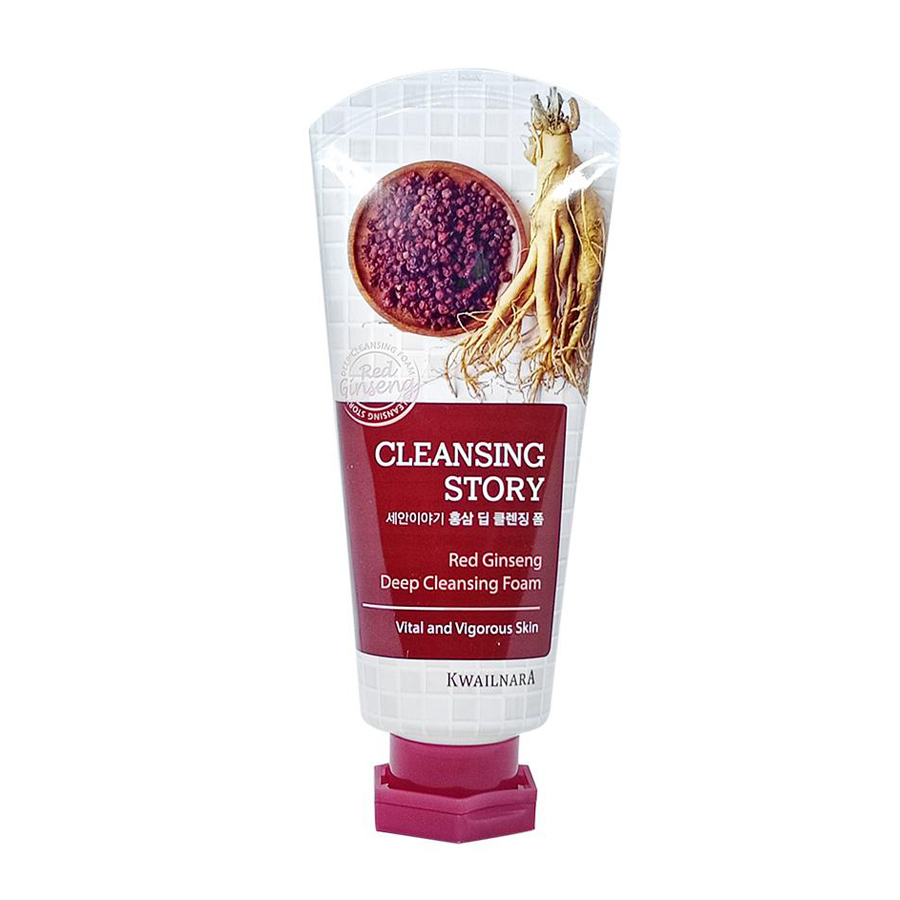 SRM KWAILNARA RED GINSENG DEEP CLEANSING FOAM (Tinh chất nhân sâm - ngăn ngừa nám da)