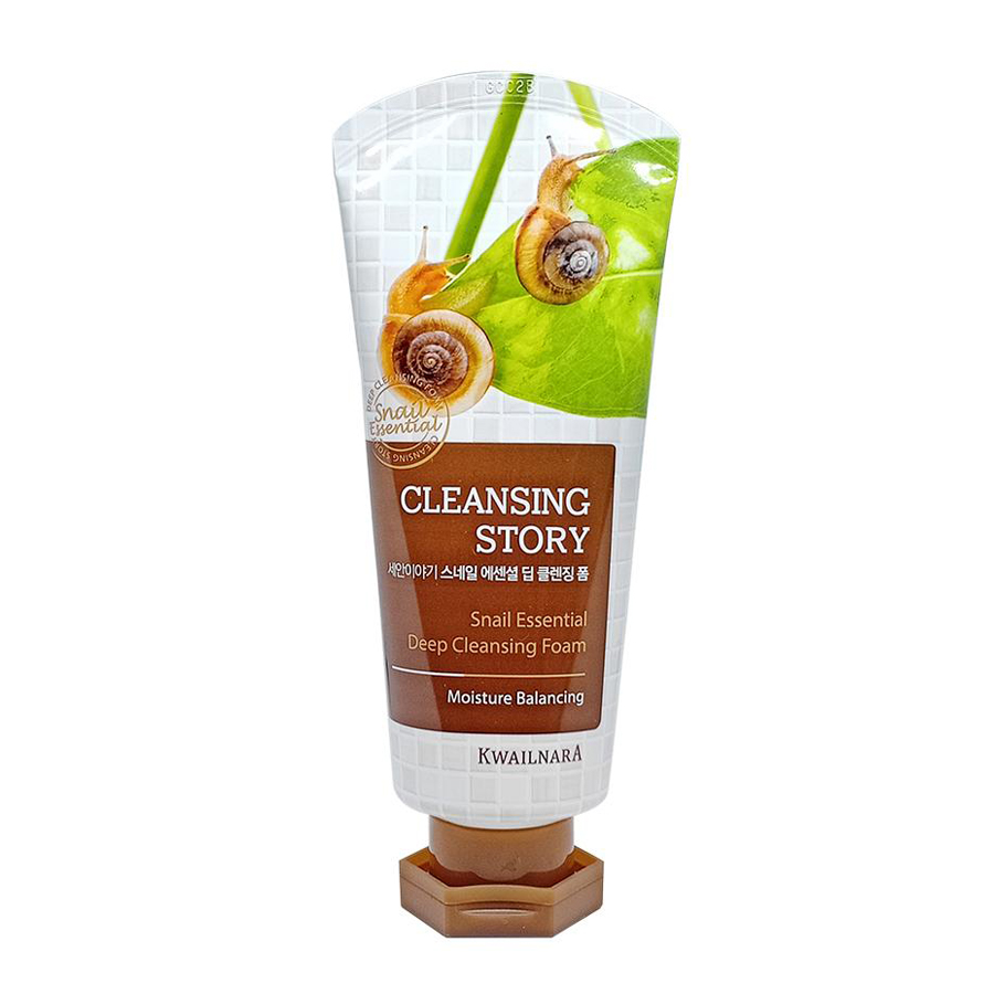 SRM KWAILNARA SNAIL ESSENTIAL DEEP CLEANSING FOAM (Tinh chất ốc sên - tăng cường collagen, ngăn ngừa lão hóa)