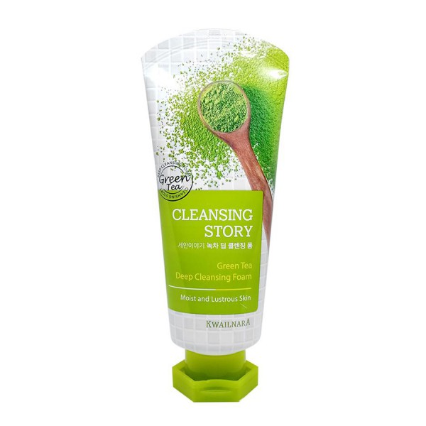  SRM KWAILNARA GREEN TEA DEEP CLEANSING FOAM (Tinh chất trà xanh - sạch dầu, ngừa mụn)