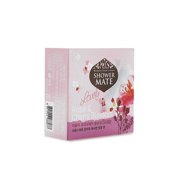  XÀ BÔNG DƯỠNG DA CAO CẤP HÀN QUỐC SHOWERMATE - ROSE & CHERRY BLOSSOM (Tinh chất hoa Hồng và hoa Anh Đào)