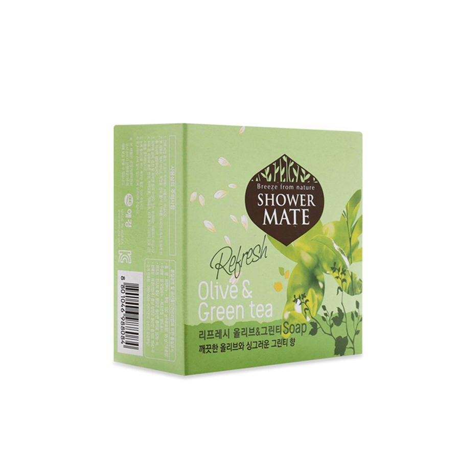 XÀ BÔNG DƯỠNG DA CAO CẤP HÀN QUỐC SHOWERMATE - OLIVE & GREEN TEA   (Tinh chất Olive và Trà Xanh)