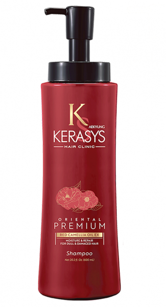  DẦU GỘI AEKYUNG KERASYS ORIENTAL PREMIUM RED CAMELLIA EX (Giảm gãy rụng, hỗ trợ mọc tóc) 600ml