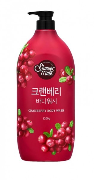  SỮA TẮM CAO CẤP HÀN QUỐC SHOWERMATE NATURAL CRANBERRY (Hương Nam Việt Quất tươi mát) - 1200ml