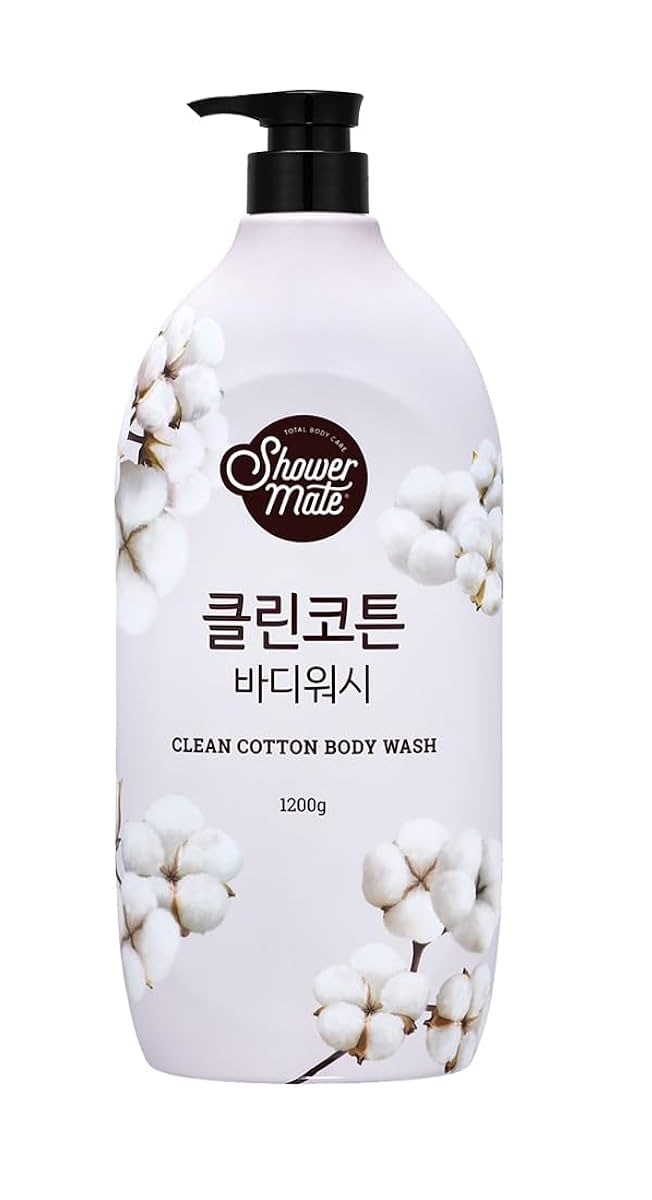 SỮA TẮM CAO CẤP HÀN QUỐC SHOWERMATE NATURAL CLEAN COTTON (Hương hoa Bông dịu mát) - 1200ml