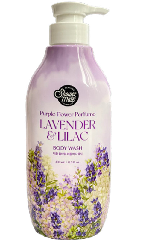 SỮA TẮM CAO CẤP HÀN QUỐC SHOWERMATE PURPLE FLOWER PERFUME (Hương hoa Oải Hương và hoa Tử Đinh Hương) - 400ml
