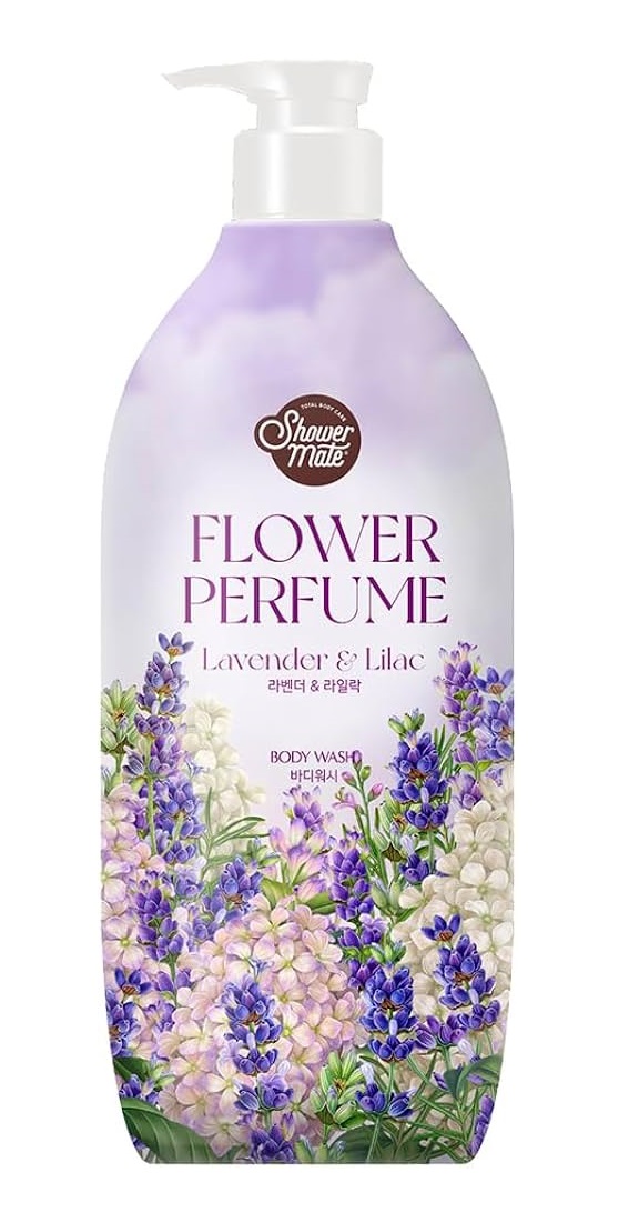 SỮA TẮM CAO CẤP HÀN QUỐC SHOWERMATE PURPLE FLOWER PERFUME (Hương hoa Oải Hương và hoa Tử Đinh Hương) - 900ml