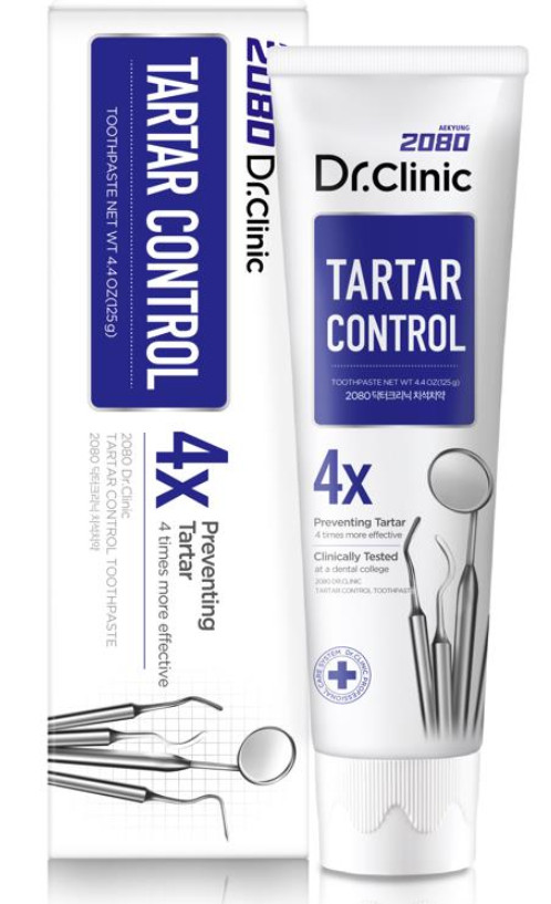 KEM ĐÁNH RĂNG CAO CẤP HÀN QUỐC 2080 DR.CLINIC TARTAR CONTROL (Chuyên gia nha khoa - Ngăn ngừa mảng bám)